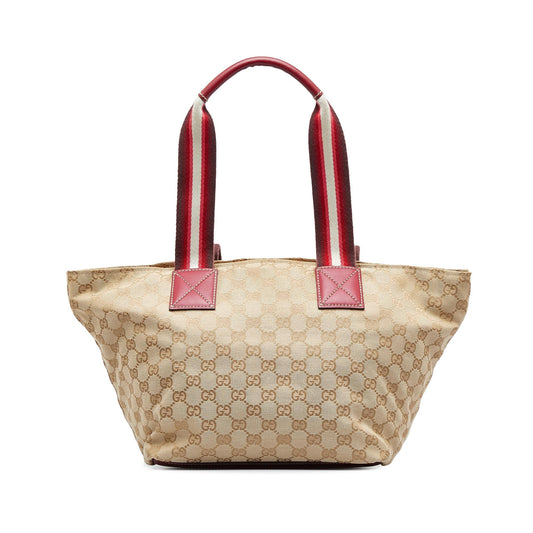Gucci GG Canvas Web Tote (8h9gZP)