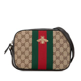 Gucci GG Canvas Webby Bee Crossbody (5e2Nmh)