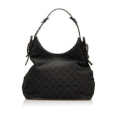 Gucci GG Canvas Wooden Accent Hobo (35943)