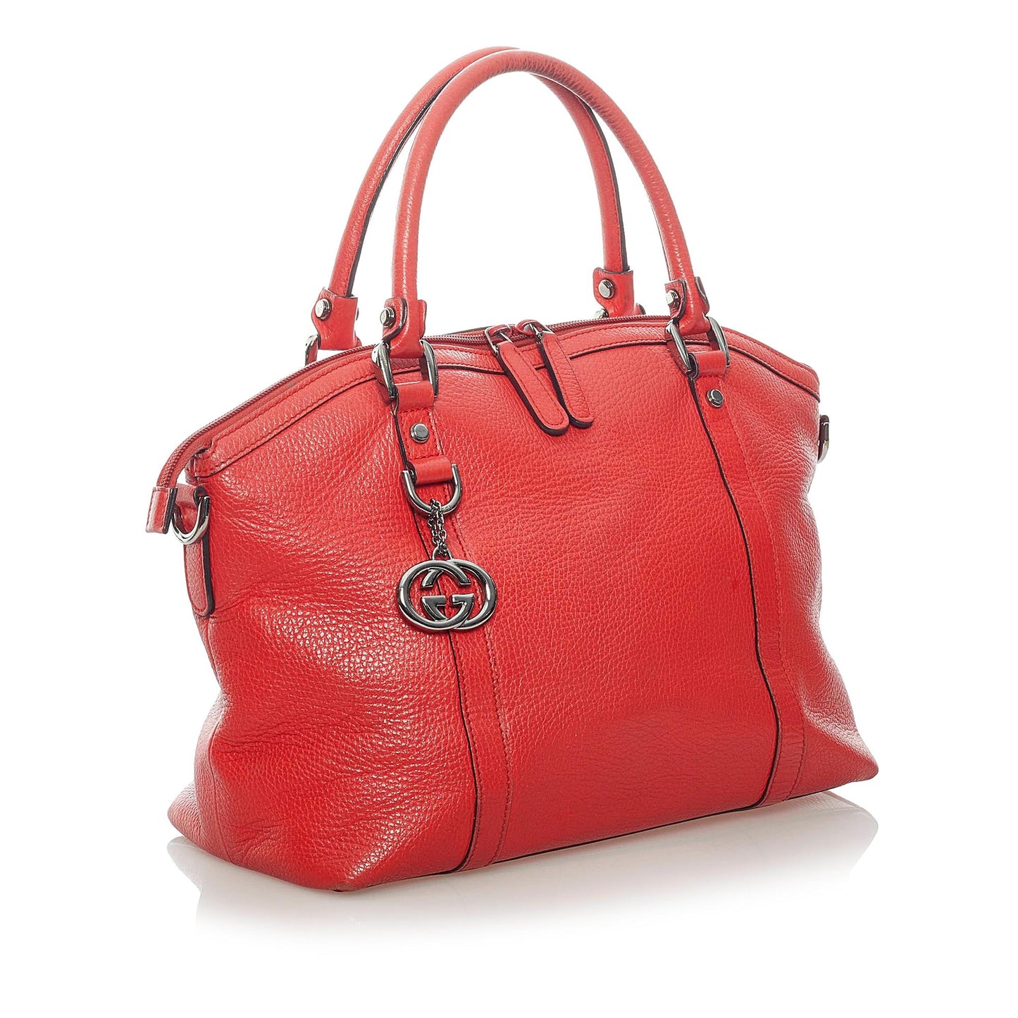 Gucci GG Charm Dome Leather Handbag (33204)