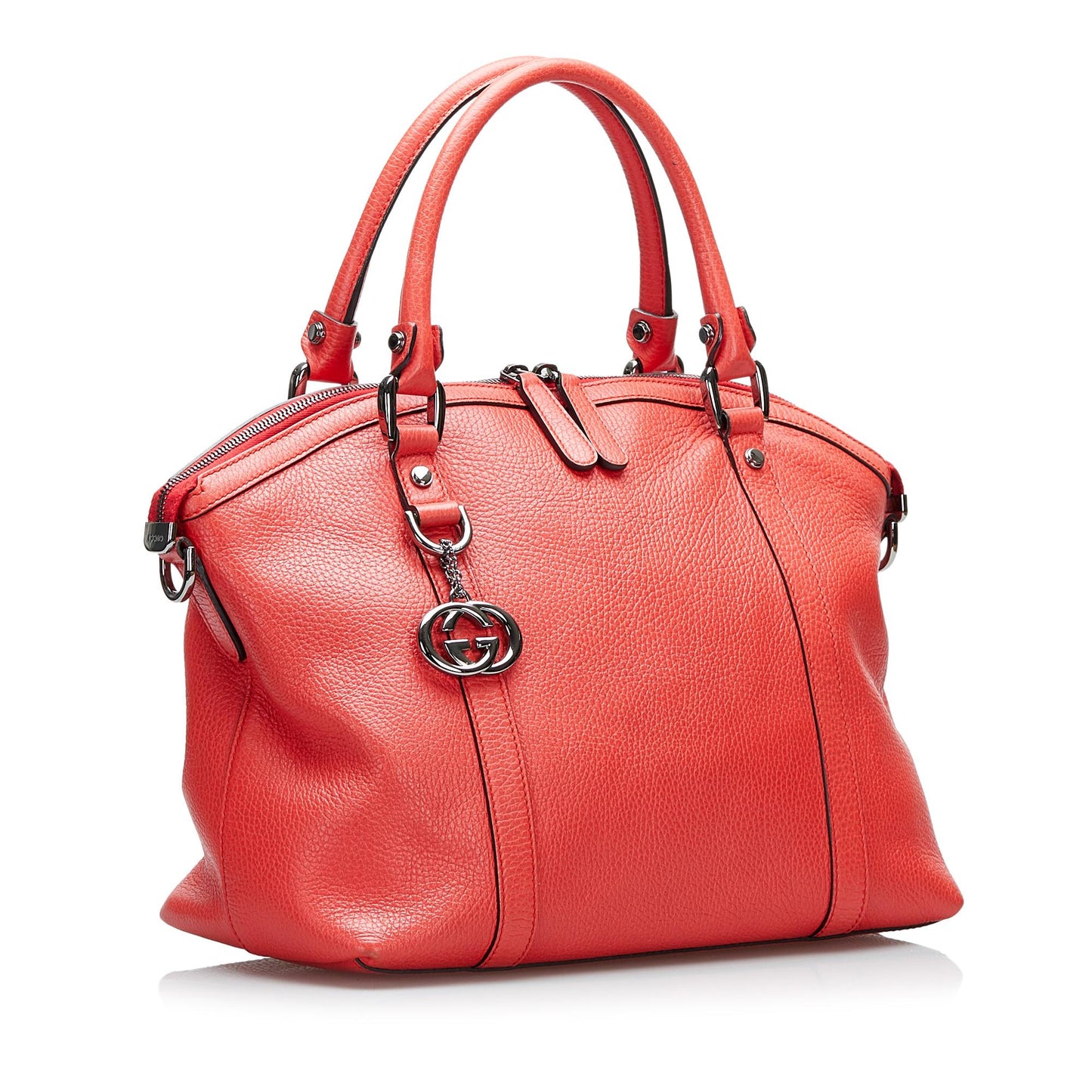 Gucci GG Charm Dome Leather Handbag (jqBZuV)