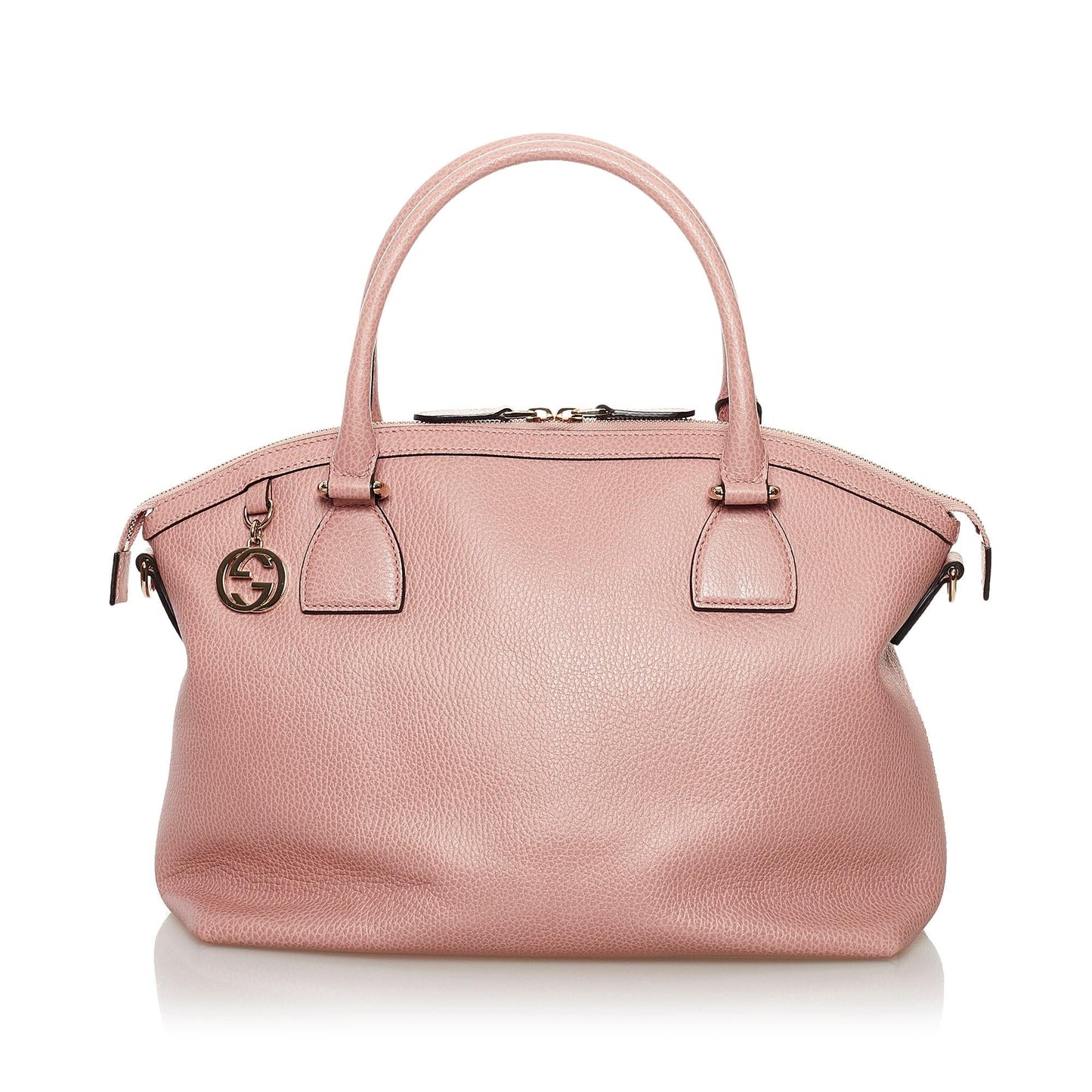 Gucci GG Charm Dome Leather Satchel (32882)