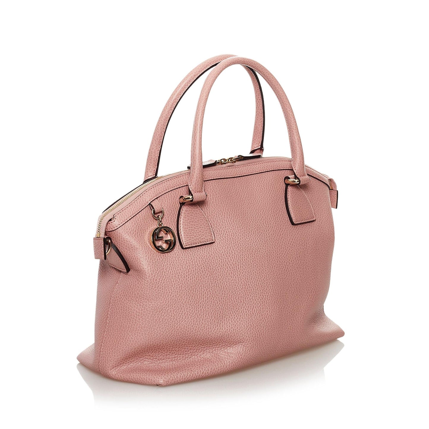 Gucci GG Charm Dome Leather Satchel (32882)