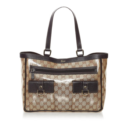 Gucci GG Crystal Abbey D Ring Tote Bag (SHG-31383)
