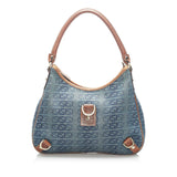 Gucci GG Denim Abbey D-Ring Shoulder Bag (34010)