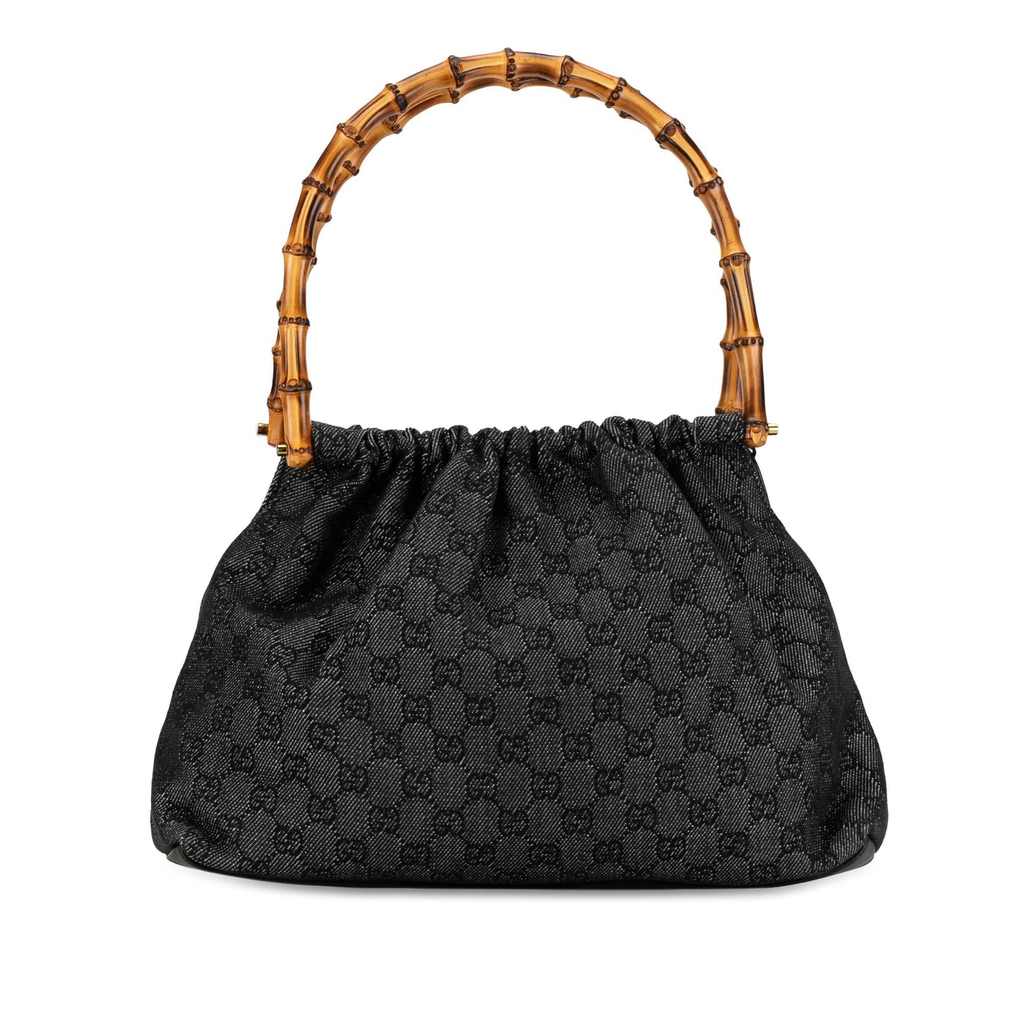 Gucci GG Denim Bamboo Handbag (XpUfPr)