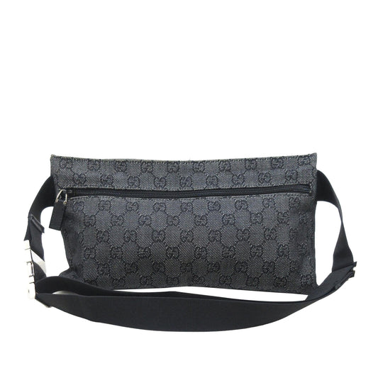 Gucci GG Denim Double Pocket Belt Bag (7wlRCP)