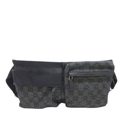 Gucci GG Denim Double Pocket Belt Bag (7wlRCP)