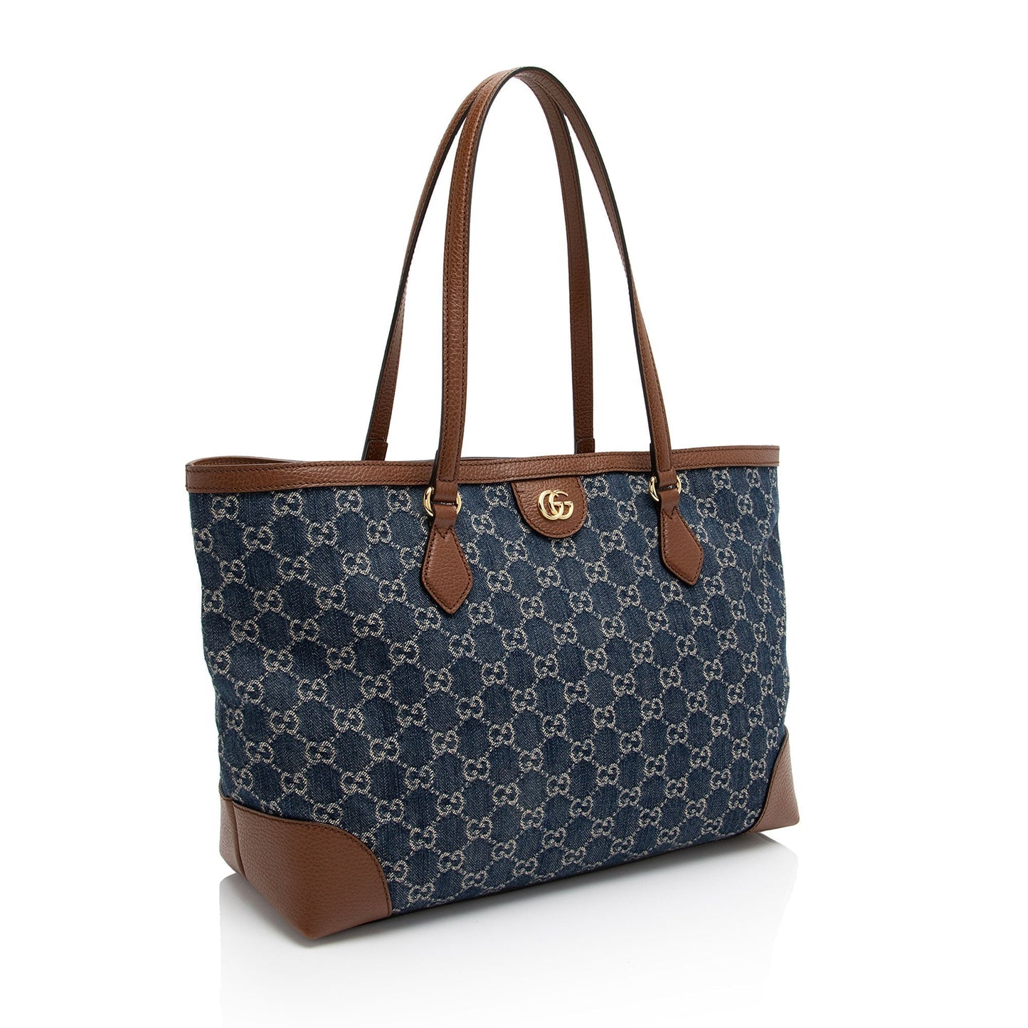 Gucci GG Denim Ophidia Medium Tote (SHF-qNfSkO)