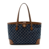 Gucci GG Denim Ophidia Medium Tote (SHF-YdRSNY)