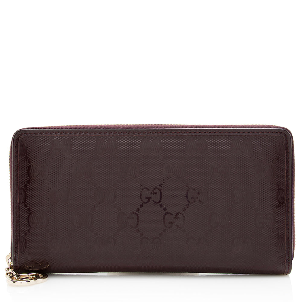 Gucci GG Imprime Interlocking G Zip Around Wallet (SHF-20127)