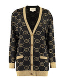 GUCCI GG Cotton Lamé Cardigan