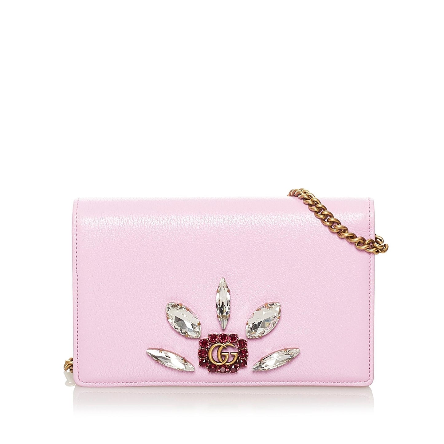 Gucci GG Marmont Embellished Wallet On Chain (34352)