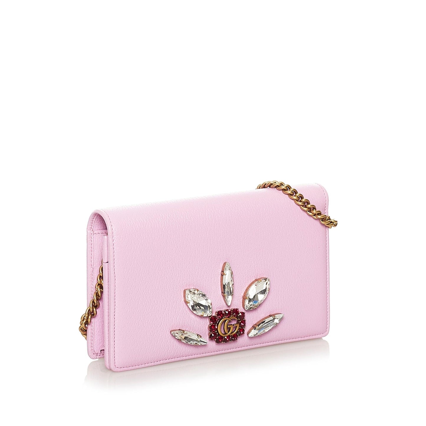 Gucci GG Marmont Embellished Wallet On Chain (34352)