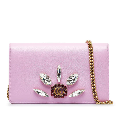 Gucci GG Marmont Embellished Wallet On Chain (Zjq602)