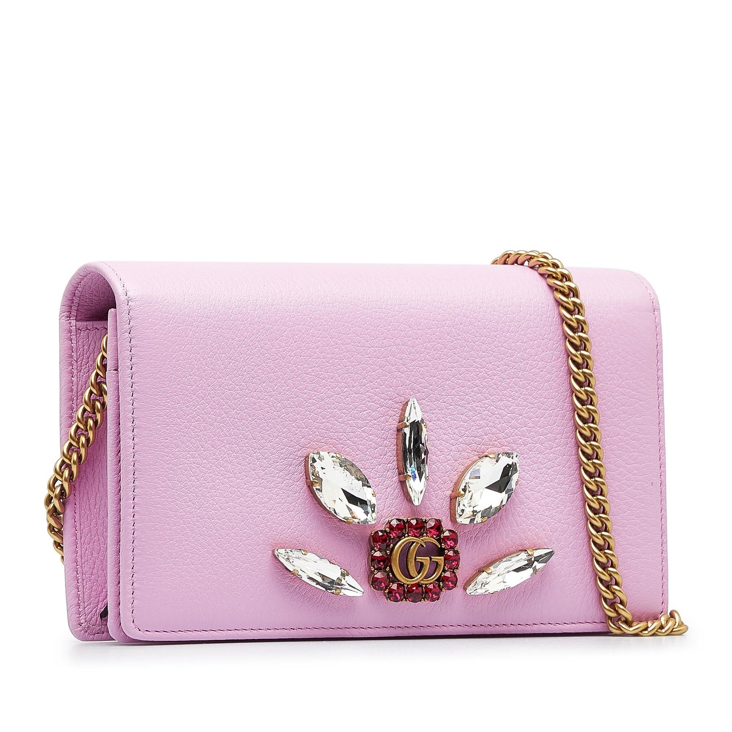 Gucci GG Marmont Embellished Wallet On Chain (Zjq602)