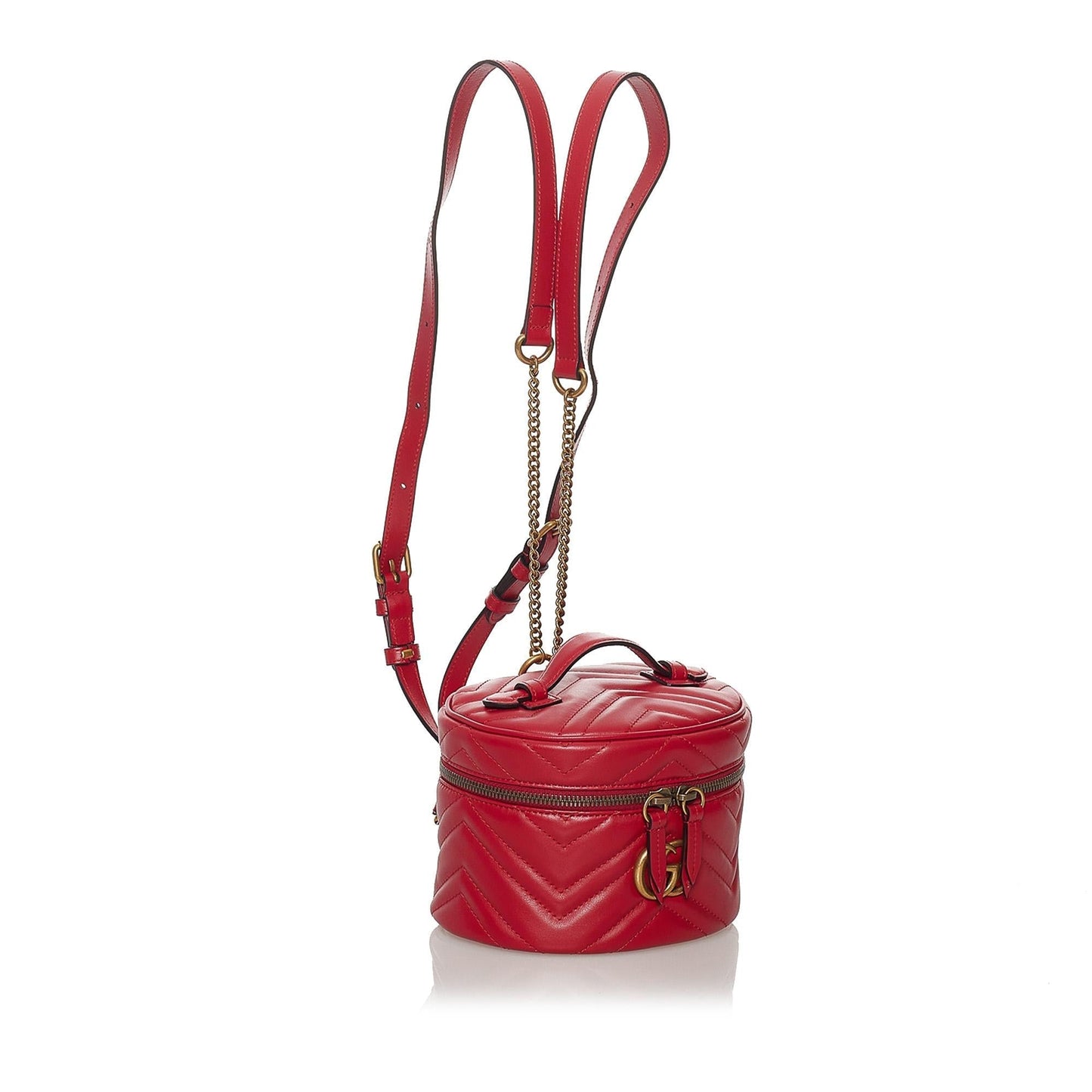 Gucci GG Marmont Leather Round Backpack (31325)