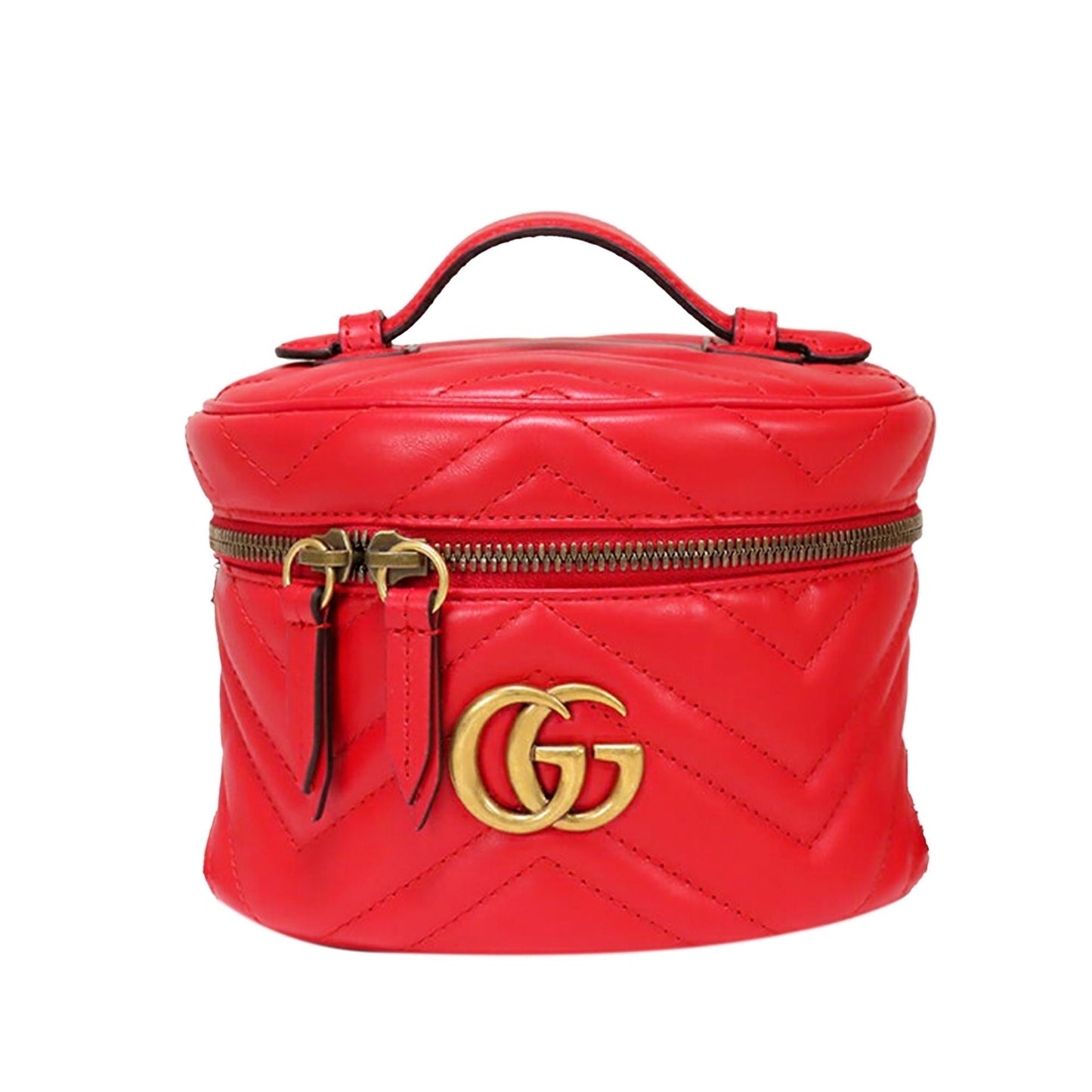 Gucci GG Marmont Leather Round Backpack (37614)