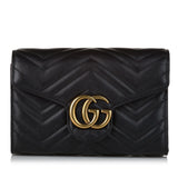 Gucci GG Marmont Leather Wallet On Chain (35248)