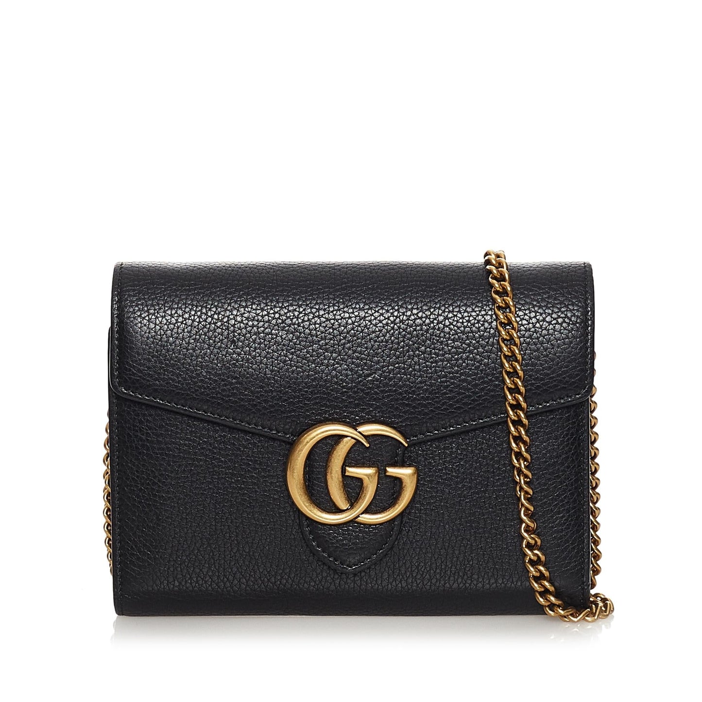 Gucci GG Marmont Leather Wallet on Chain (33733)