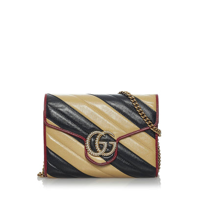 Gucci GG Marmont Leather Wallet on Chain (33741)