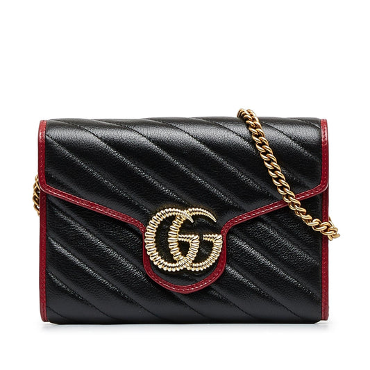 Gucci GG Marmont Torchon Wallet on Chain (uxeDm4)