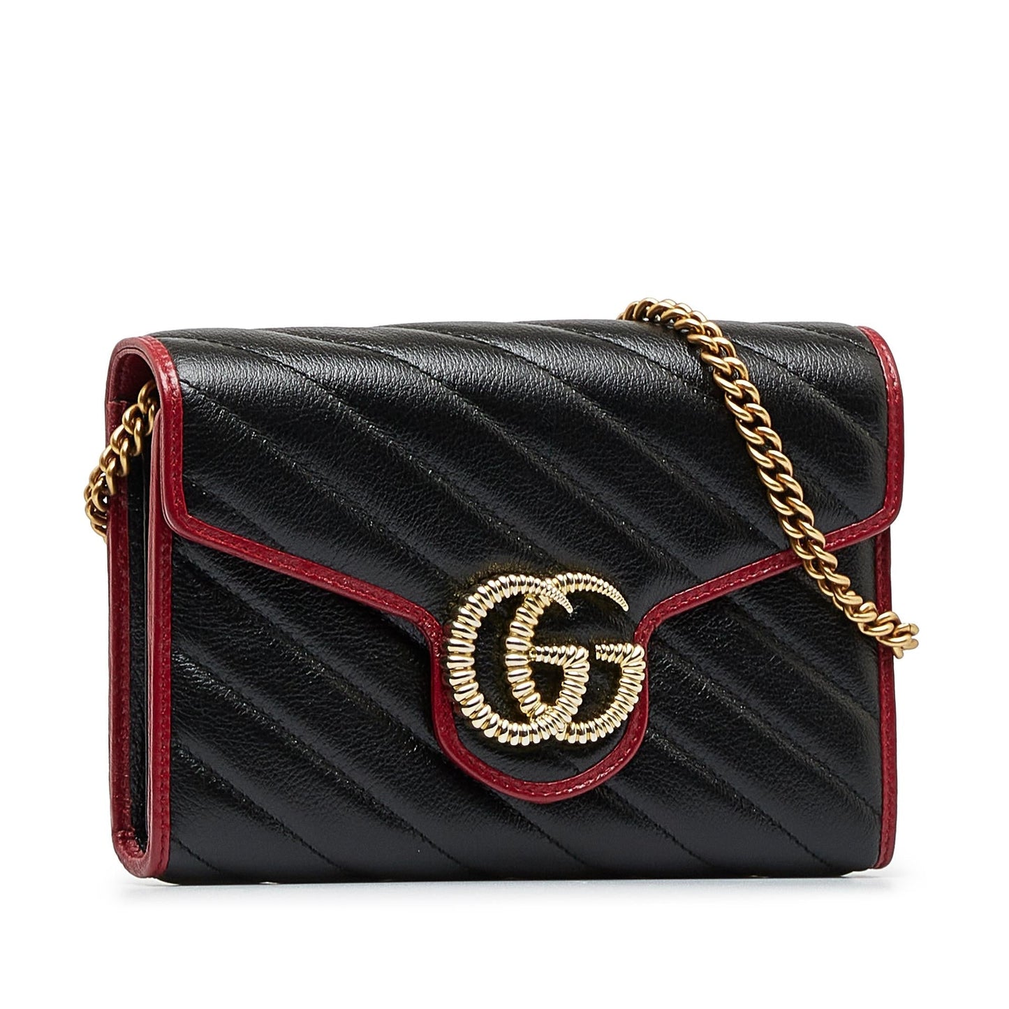 Gucci GG Marmont Torchon Wallet on Chain (uxeDm4)