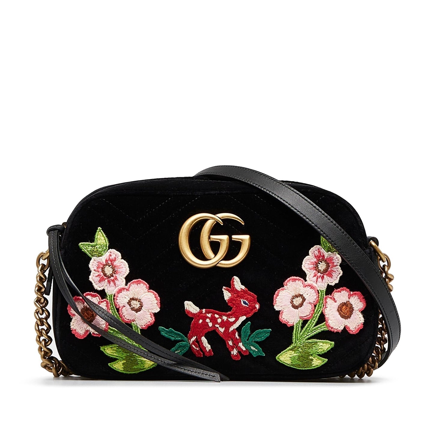 Gucci GG Marmont Velvet Crossbody (XEPO6u)