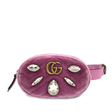 Gucci GG Marmont Velvet Crystal Belt Bag (IgDIJp)