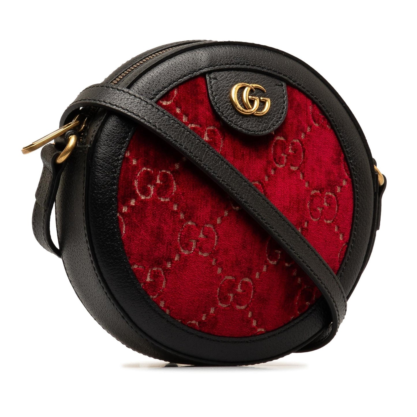 Gucci GG Marmont Velvet Round Crossbody (ReSuV0)