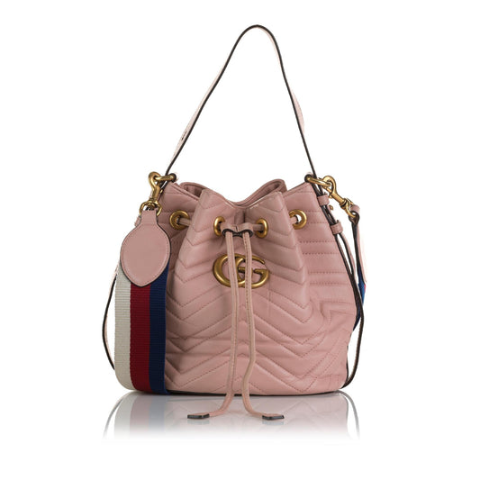 Gucci GG Marmont Web Bucket Bag (QWqd0K)