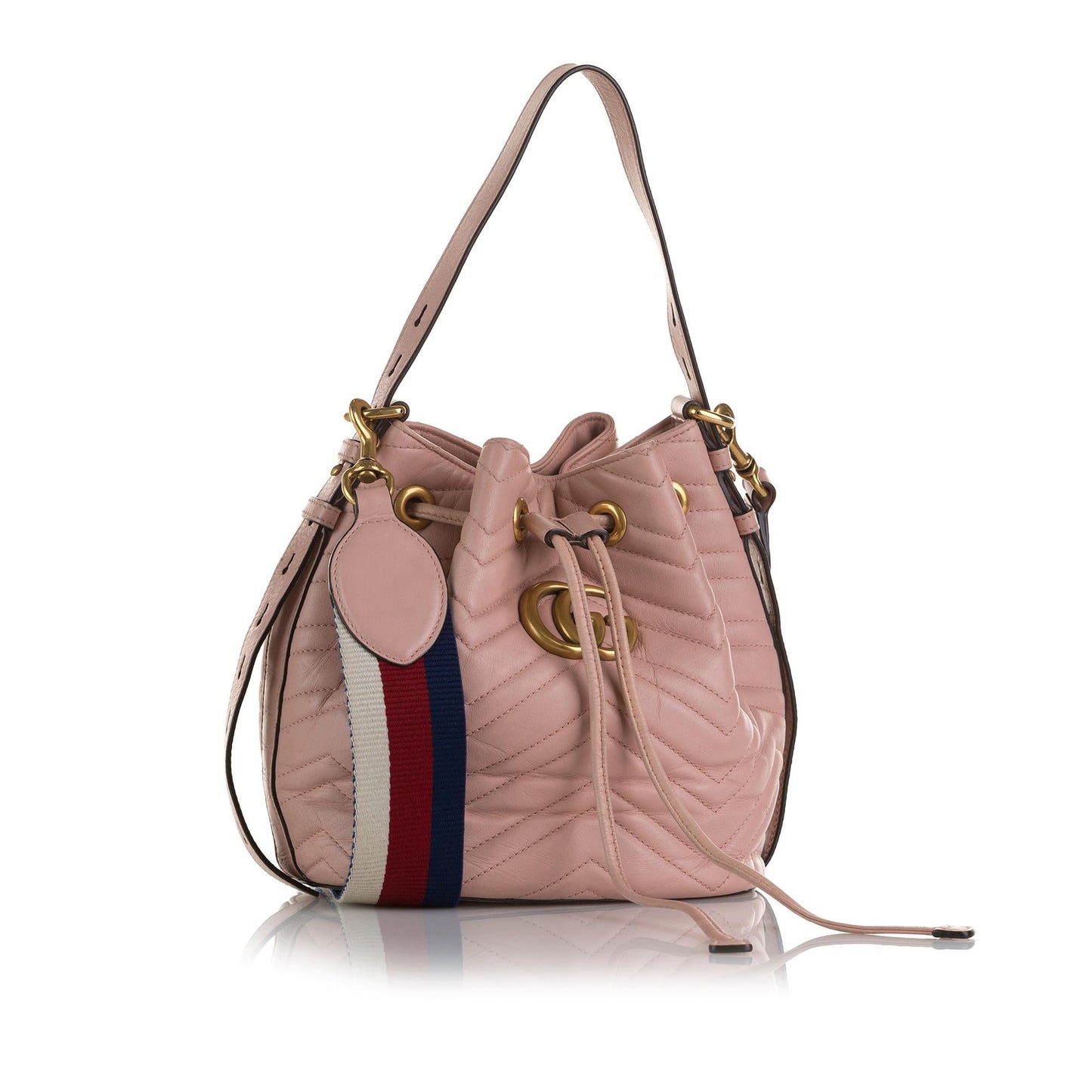 Gucci GG Marmont Web Bucket Bag (QWqd0K)