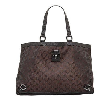 Gucci GG Nylon Abbey D-Ring Tote (AlBqMB)