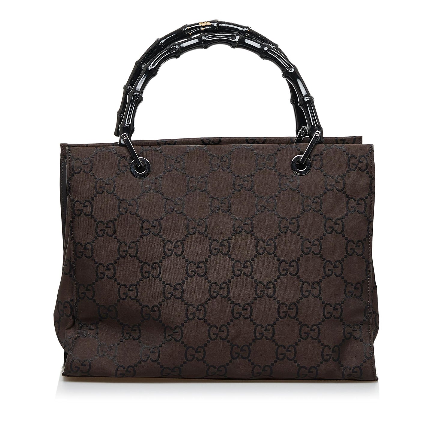 Gucci GG Nylon Bamboo Handbag (zaUCGl)
