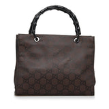 Gucci GG Nylon Bamboo Handbag (zaUCGl)