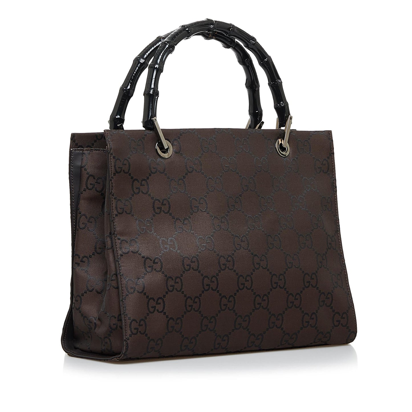 Gucci GG Nylon Bamboo Handbag (zaUCGl)