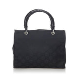 Gucci GG Nylon Bamboo Satchel (SHG-30579)