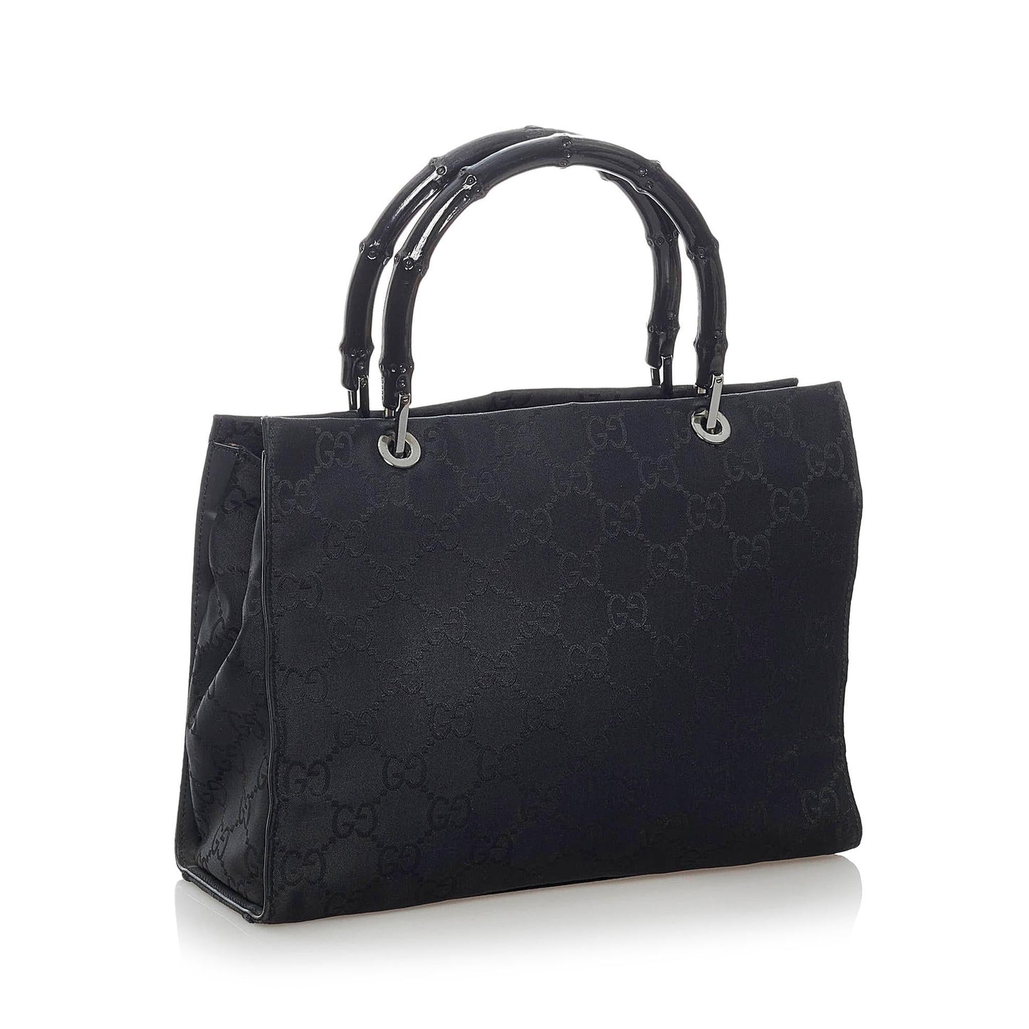 Gucci GG Nylon Bamboo Satchel (SHG-30579)