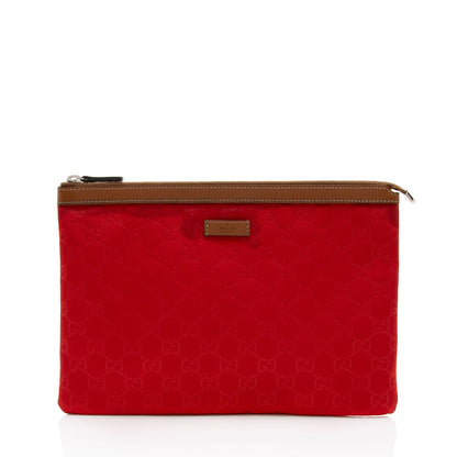 Gucci GG Nylon Zip Pouch (SHF-bnkYTZ)