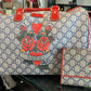 Gucci   GG Plus Tattoo Hearts And Roses Wallet