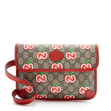 Gucci GG Supreme Apple Monogram Belt Bag - Size 32 / 80 (SHF-23491)