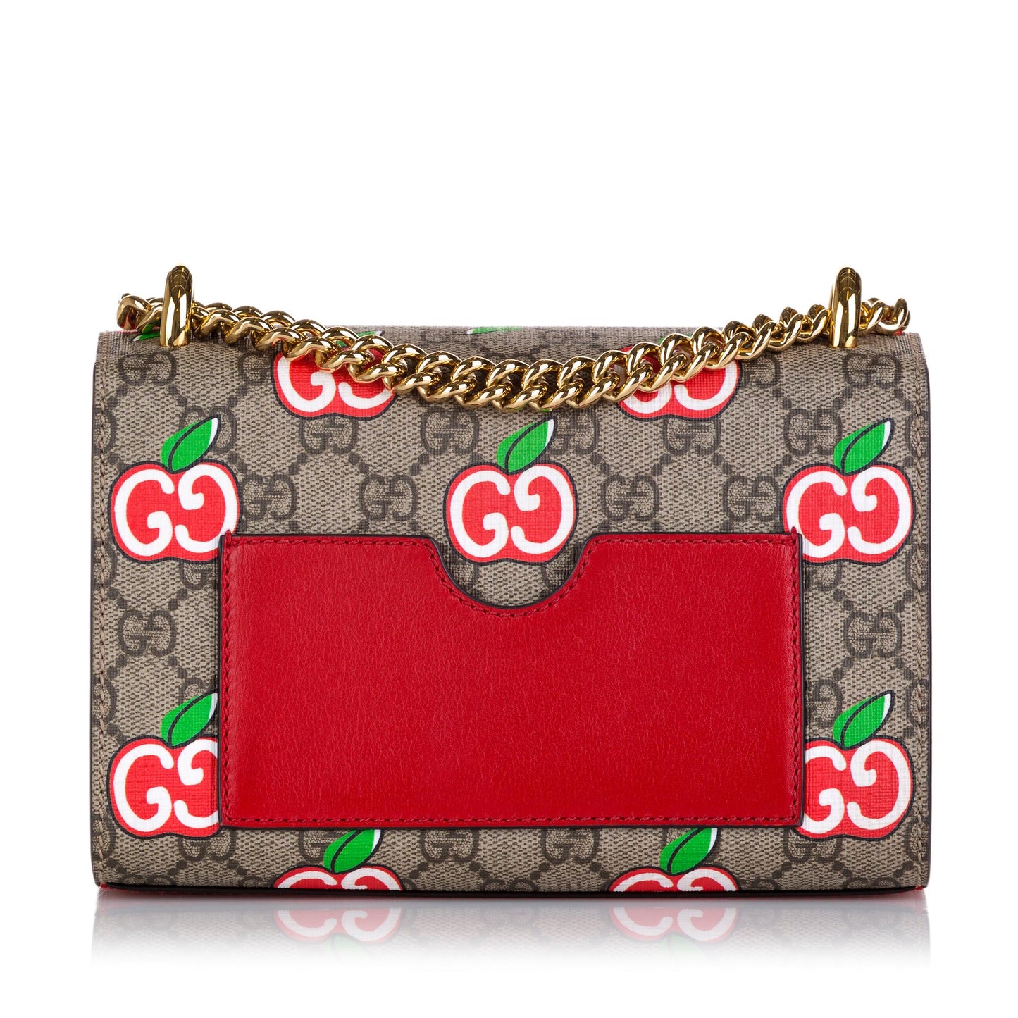 Gucci GG Supreme Apple Padlock Shoulder Bag (35947)