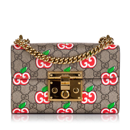 Gucci GG Supreme Apple Padlock Shoulder Bag (35947)