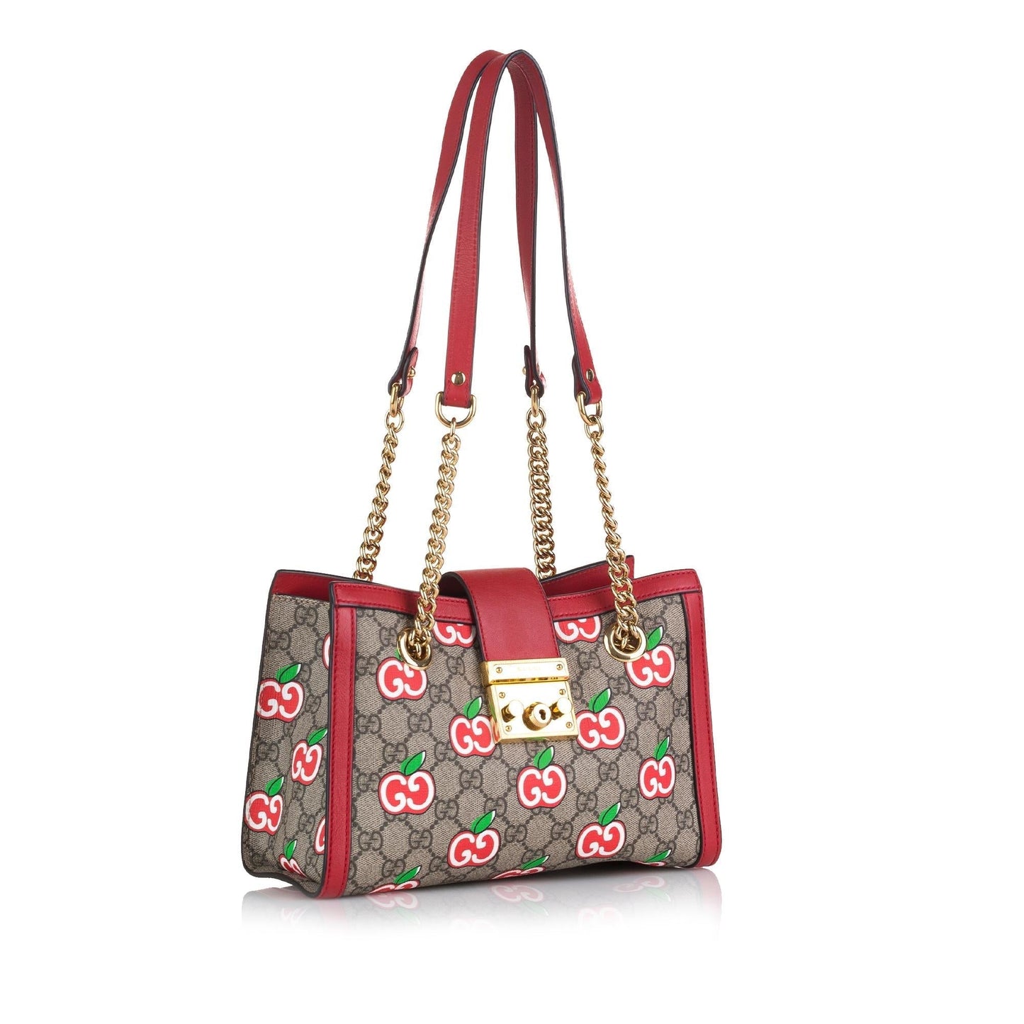 Gucci GG Supreme Apple Padlock Tote (iVKYxI)