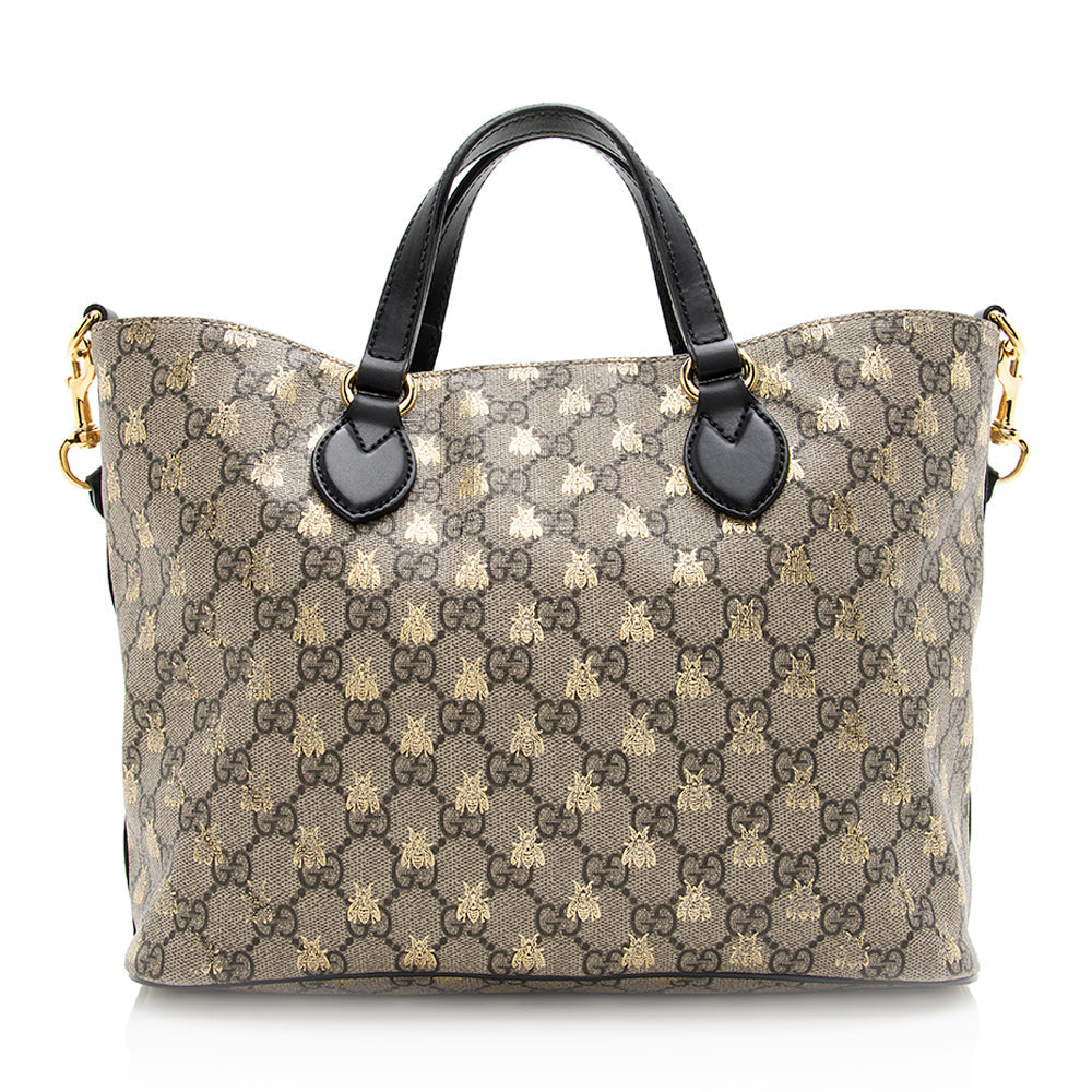 Gucci GG Supreme Bee Soft Small Tote (SHF-20570)