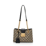 Gucci GG Supreme Bees Padlock Small Shoulder Bag (SHF-GLVNfB)