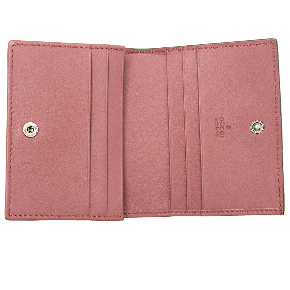 Gucci GG Supreme Blooms Card Case (SHF-19783)