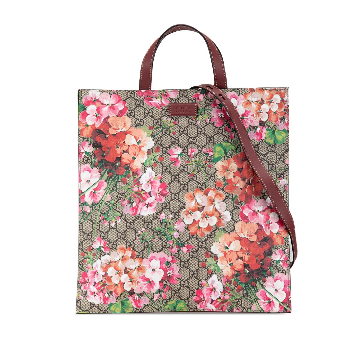Gucci GG Supreme Blooms Convertible Soft Tote (Tslgb7)