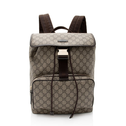 Gucci GG Supreme Buckle Backpack (SHF-143x2E)
