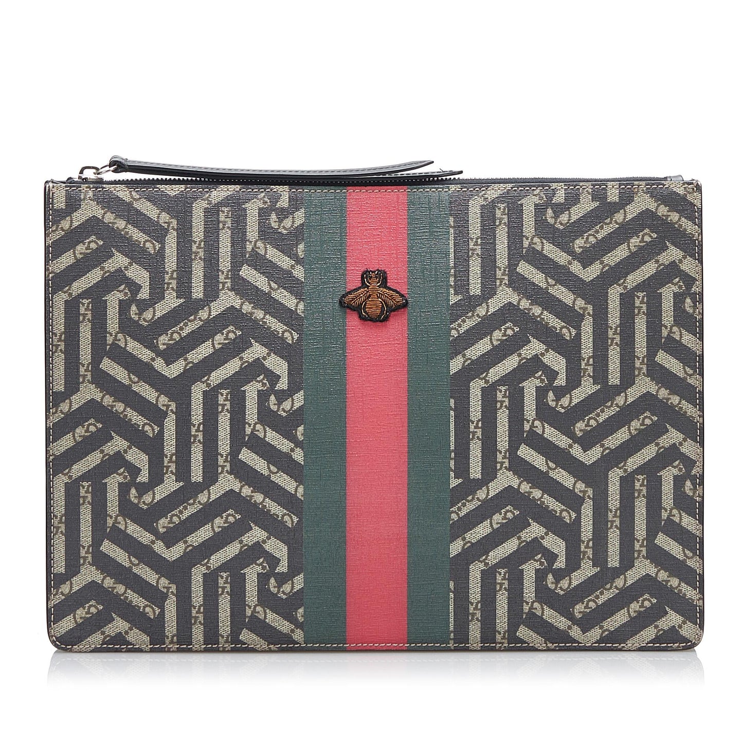 Gucci GG Supreme Caleido Web Bee Crossbody Bag (b130uG)
